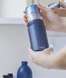 The aluminium cartridge is a recyclable refill solution. Image: Meadow 