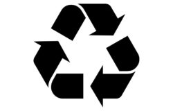 The Möbius loop tells us that the packaged product can be recycled. Photo: Wikipedia