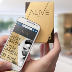 The French paper specialists in printed electronics, Arjowiggins Creative Papers, equip products with NFC paper, so that the required details can be sent to a smartphone. © Arjowiggins Creative Papers