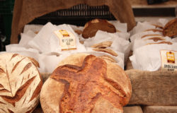 Breads in paper packaging